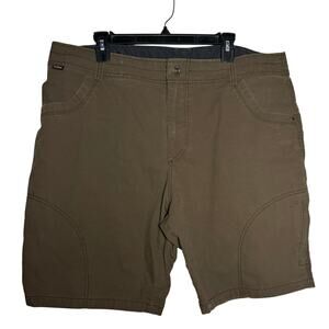 Kuhl Hiking Shorts Mens SIZE 40 Vintage Patina Dye Dark Brown